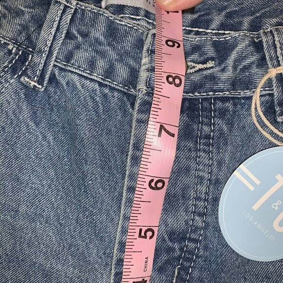 TEA & Cup Juniors Size 3 Capri Jeans Ripped Distressed New with Tags Gift - Picture 6 of 10